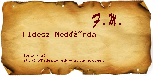 Fidesz Medárda névjegykártya